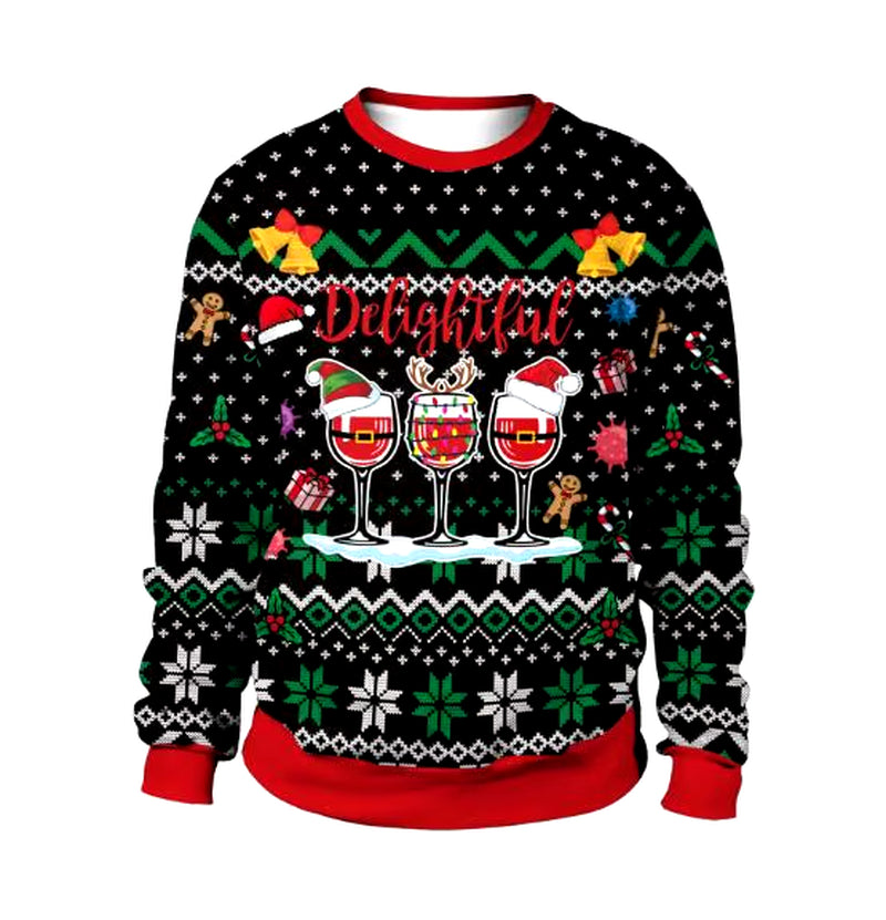 2024 Ugly Christmas Sweater for Gift Santa Elf Funny Pullover Womens Mens Jerseys Party Birthday Snowmanxmas Sweatshirt