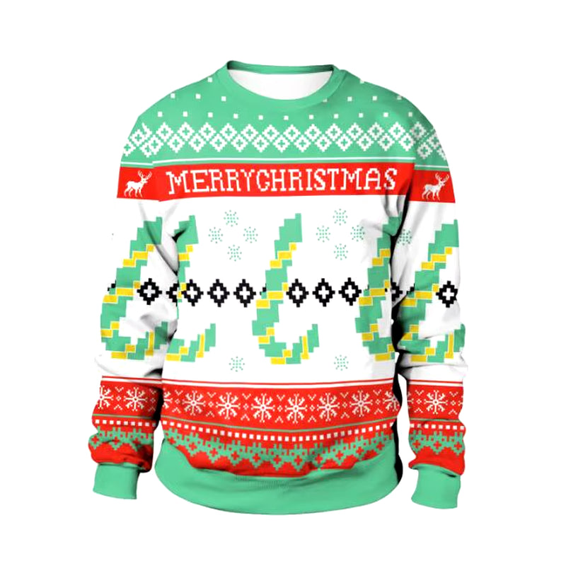 2024 Ugly Christmas Sweater for Gift Santa Elf Funny Pullover Womens Mens Jerseys Party Birthday Snowmanxmas Sweatshirt