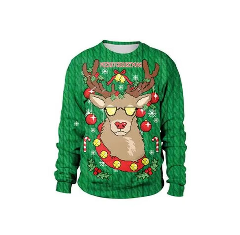 2024 Ugly Christmas Sweater for Gift Santa Elf Funny Pullover Womens Mens Jerseys Party Birthday Snowmanxmas Sweatshirt