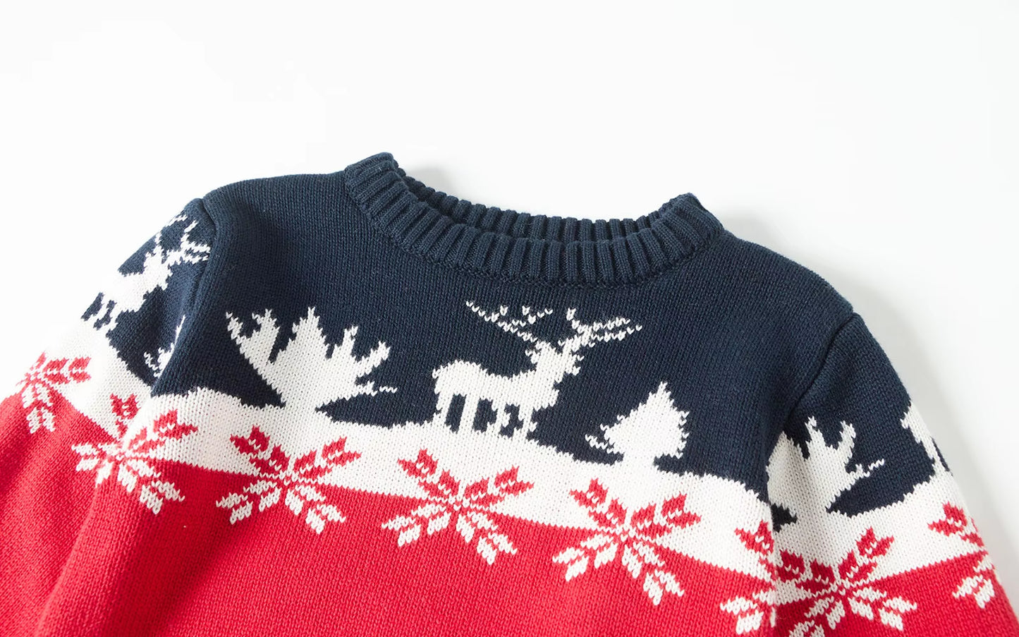 Cute Kids Christmas Sweater Elk Autumn Winter Cotton Pullover Knit Warm Boys Girls Sweaters for Children Clothes